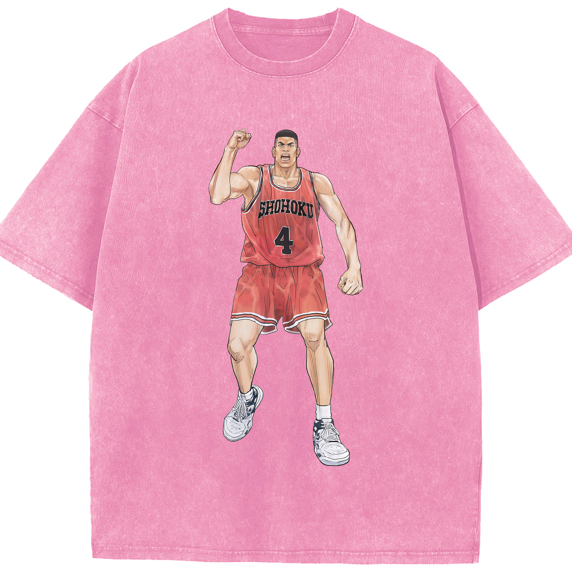 （画像用） SLAM DUNK／スラムダンク 綿100% ヴィンテージ風 半袖Tシャツ（フロントプリント）